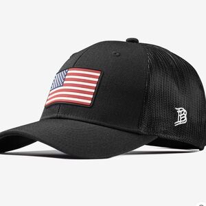 Branded Bills Old Glory Curved Trucker Hat